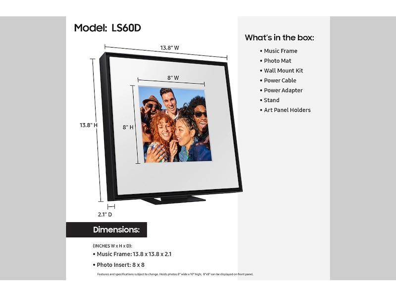 SAMSUNG Music Frame LS60D - NOVO