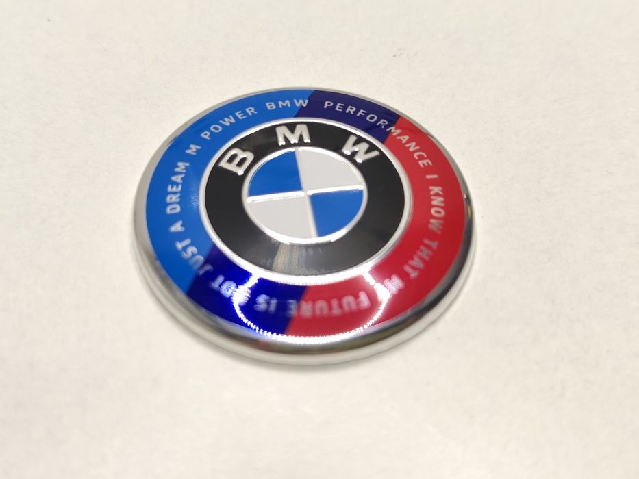 Emblema Volante BMW 45mm Capa Autocolante Logo Símbolo M Performance E36 E46 E90 E60 F10 F20 F30 X1 X3 X5 Novo