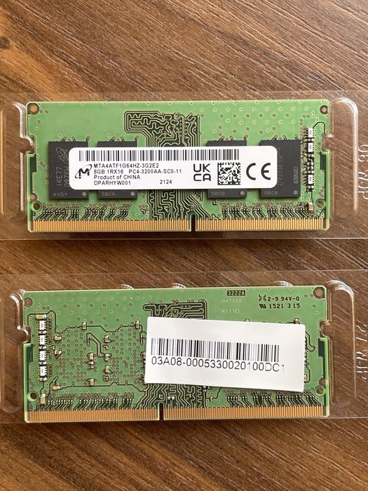 Оперативна пам’ять (ОЗУ) для ноутбука 8 гб 3200Гц DDR4