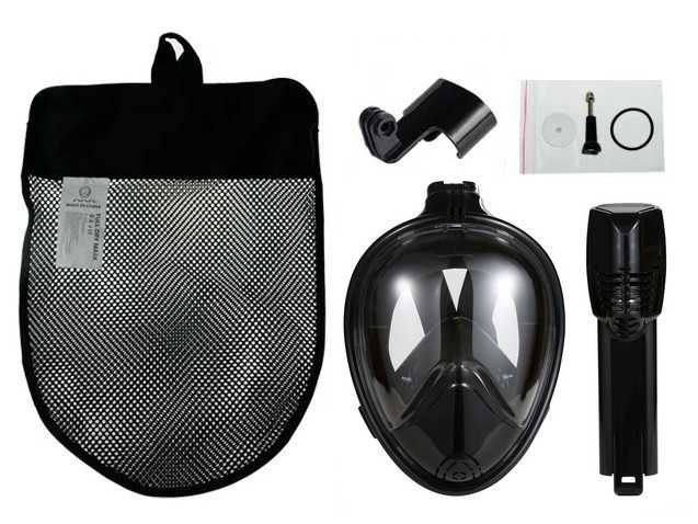 Maska pełnotwarzowa do Nurkowania snorkelingu na całą twarz z RURKĄ