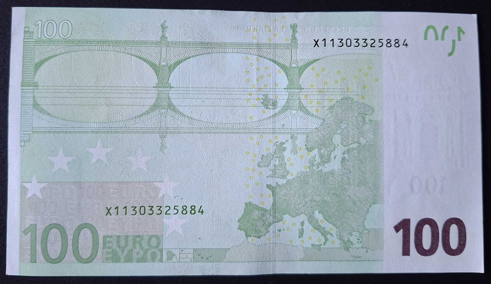 Notafilia - Nota de 100 euros de 2002, Draghi, não circulada - 25884