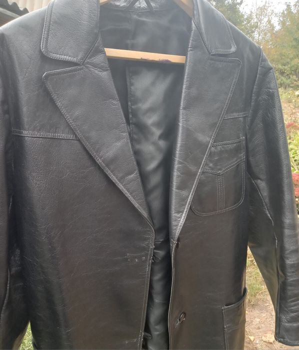 Пиджак женский из натуральной кожи