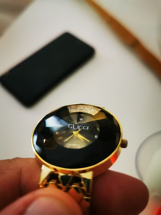 Zegarek złota bransoleta Gucci