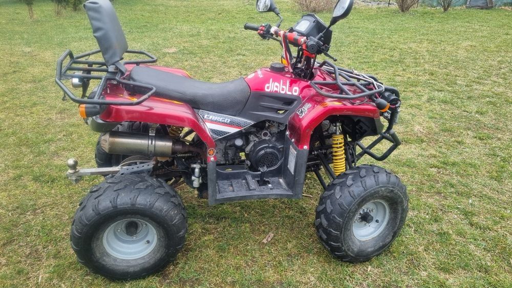 Quad ATV Diablo 200 15KM wyciągarka pług