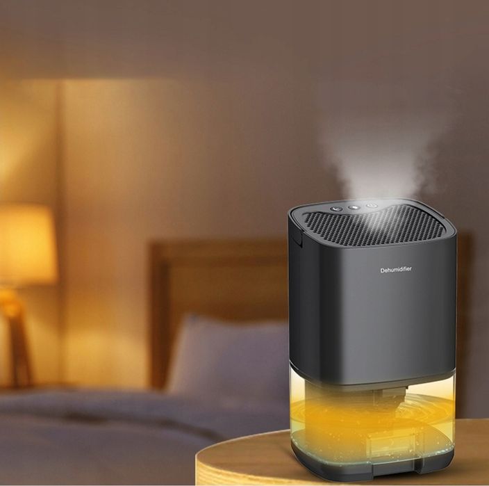 Elektryczny Osuszacz Powietrza Domowy Cichy 1000Ml Black