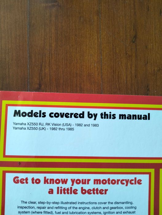 Haynes - Yamaha XZ550 vision V twins (manual técnico)