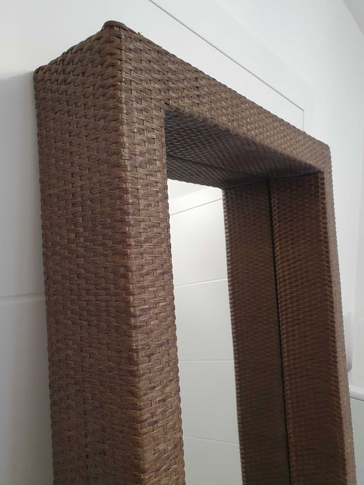 Lustro Ikea Melbu  ratan  190X60