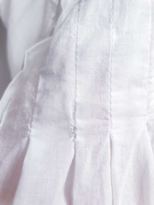 Biała haftowana bluzka z bawełny ze stójką 36 Amour