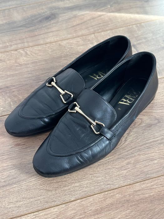 Шкіряні лофери Zara 40р