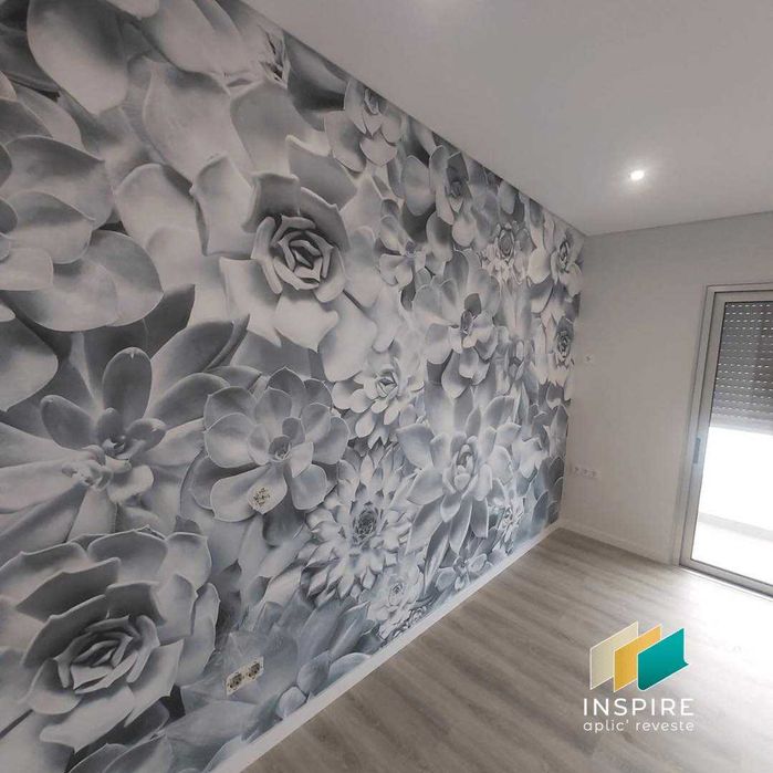 Aplicação de Papel de Parede, Publicidade, adesivos, vinil e outros..