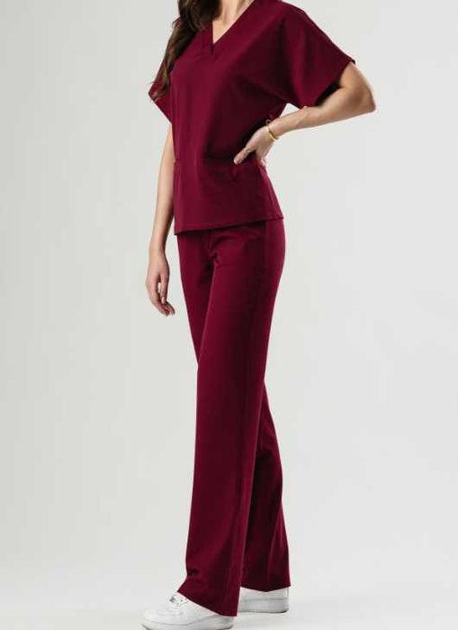 Scrubs uniform medyczny bluza medyczna spodnie medyczne rozmiar 46