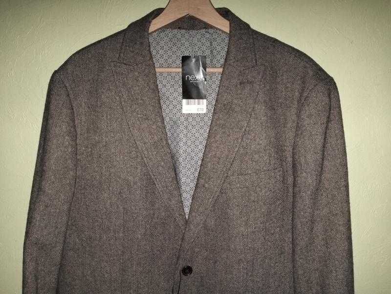 Новий чоловічий піджак класичний next сірий мужской