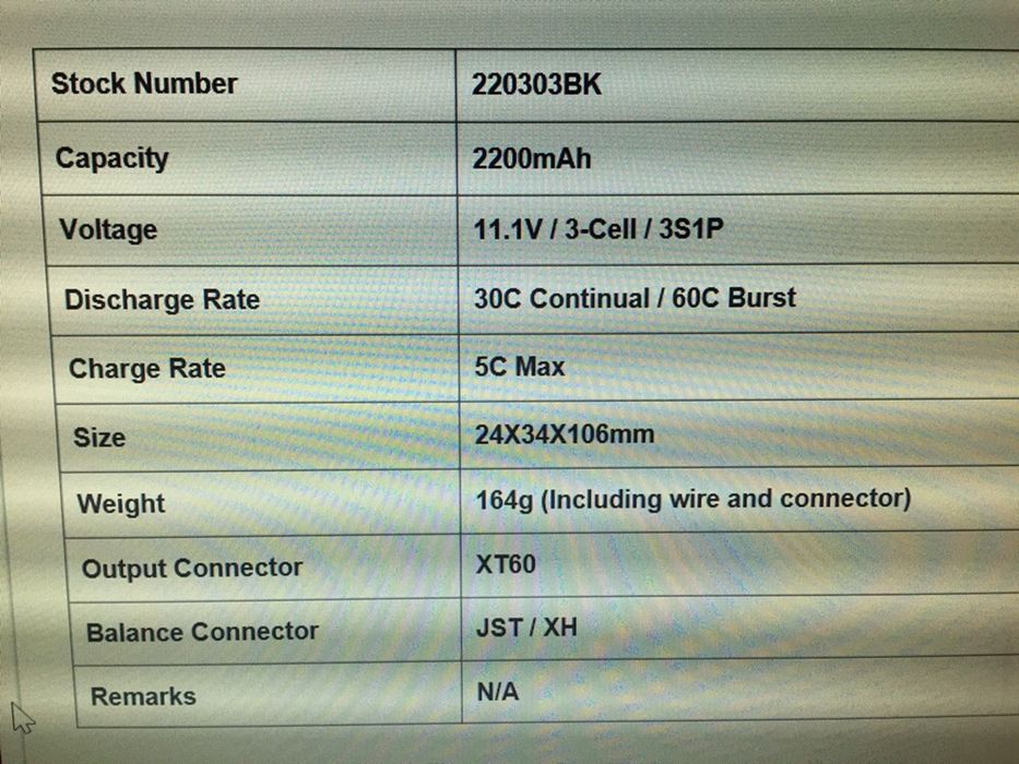 Bateria lipo 2200 MHA 3S 11.1V com 30c novas