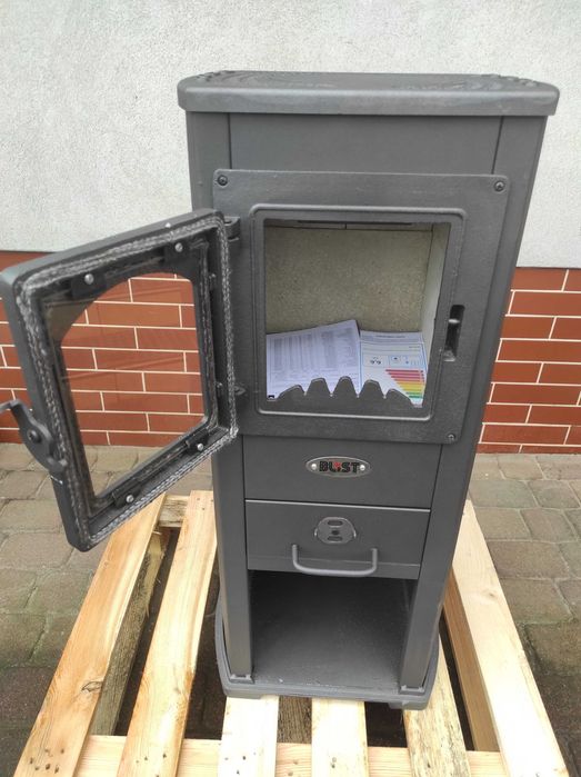 Piec stalowy kominek wolnostojący BLIST Ekonomik Lux / BERNA LUX 5,3 kW