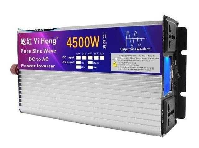 12V przetwornica konwerter czysty sinus 4500W 230V