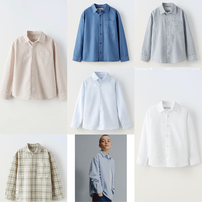 Рубашки на хлопчика zara