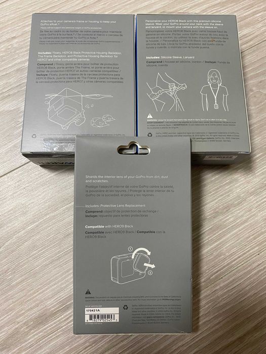 Аксесуари для камери GoPro HERO 8, 7, 6, 5, 4, 3