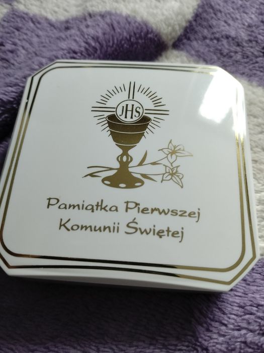 Kolczyki złote z cyrkoniami nowe dla dziecka
