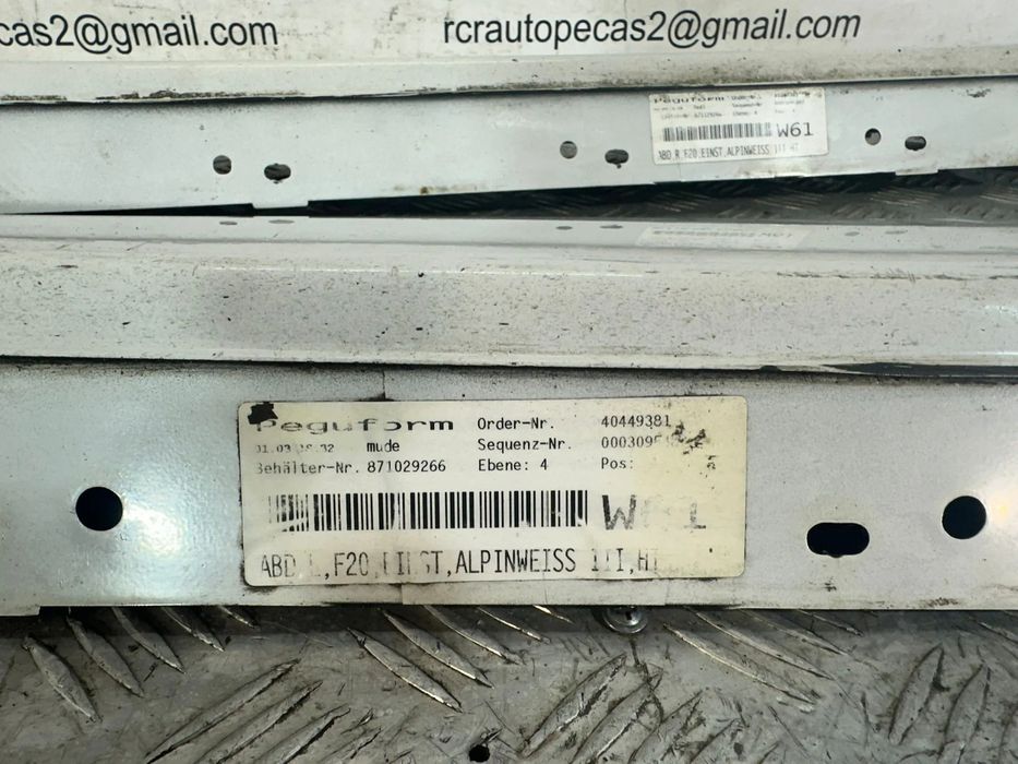 Conjunto Embaladeiras Saias Laterais Sport Originais BMW Serie 1 F20
