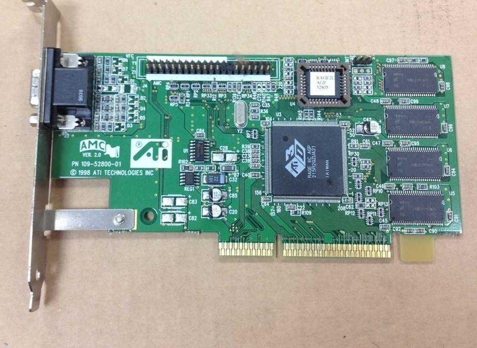 Placa Gráfica / Vídeo ATI Rage IIC, AGP, 4Mb - NOVA