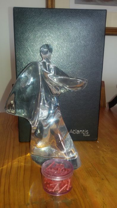 Anjo e Balde de Gelo- Cristal Atlantis + OFERTA