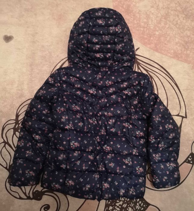 Kurtka wiosna jesień granat pikowana 116 dla dziewczynki