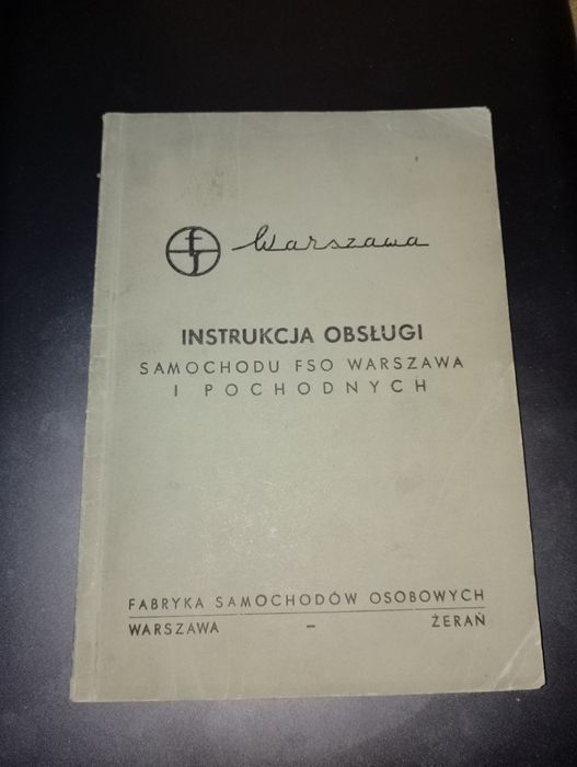 Instrukcja obsługi FSO Warszawa