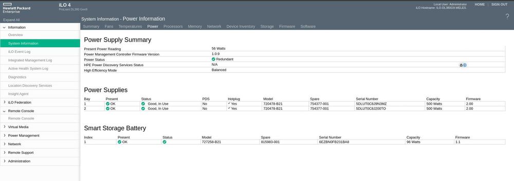 HPE DL380 Gen9 - E5 2667v4 - 64Gb Ram