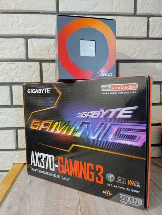 материнка AM4 + Ryzen 8 ядер