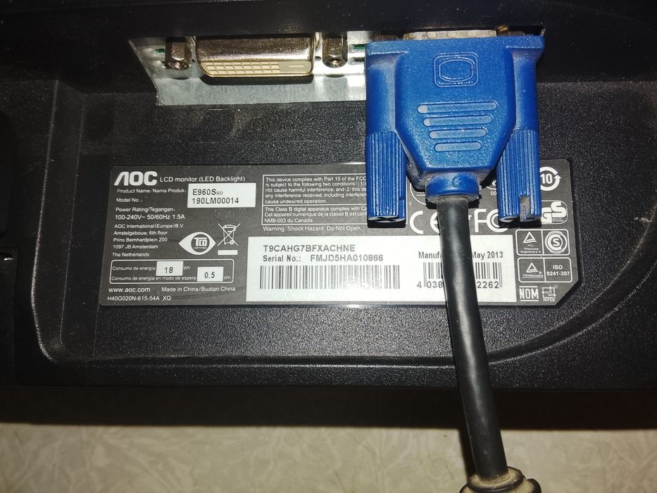 Монітор AOC e960SRDA