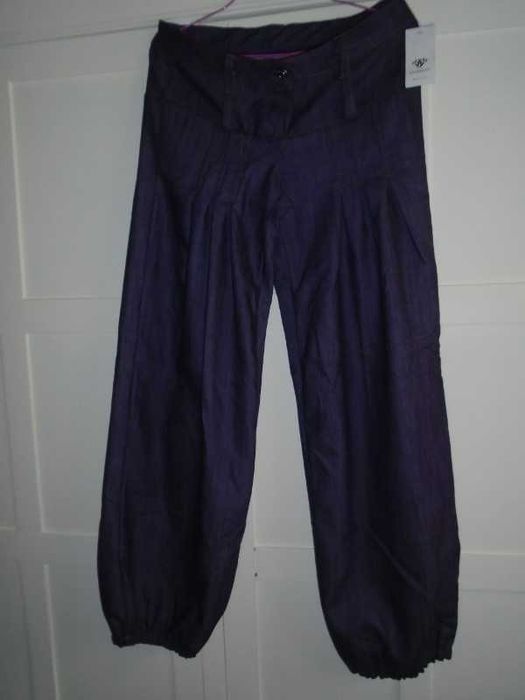 Calças lilás ganga - NOVAS c/etiqueta