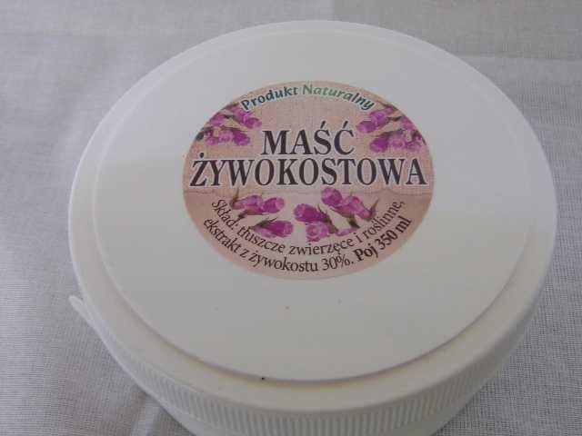 Maść z korzenia żywokostu – naturalna receptura domowa , poj . 350ml