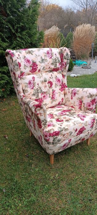 Fotel uszak styl Boho producent -na sprężynach!