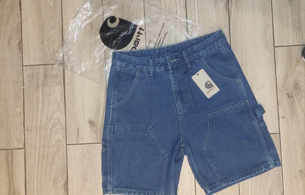 Carhartt WIP Smith krótkie spodenki jeansowe L
