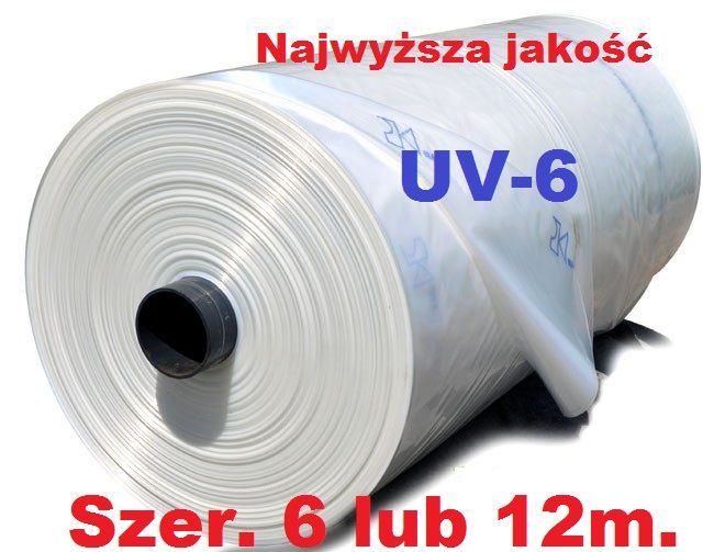 Folia tunelowa UV6 12x33m. szklarniowa,folie.szklarnia,tunele