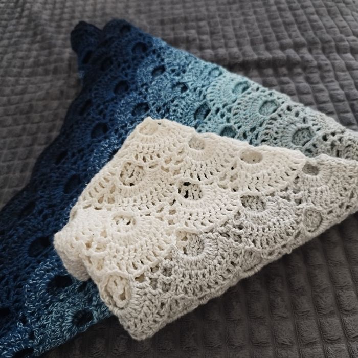Chusta szydełkowa ombre