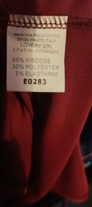 Nowe bordowe body XS, S