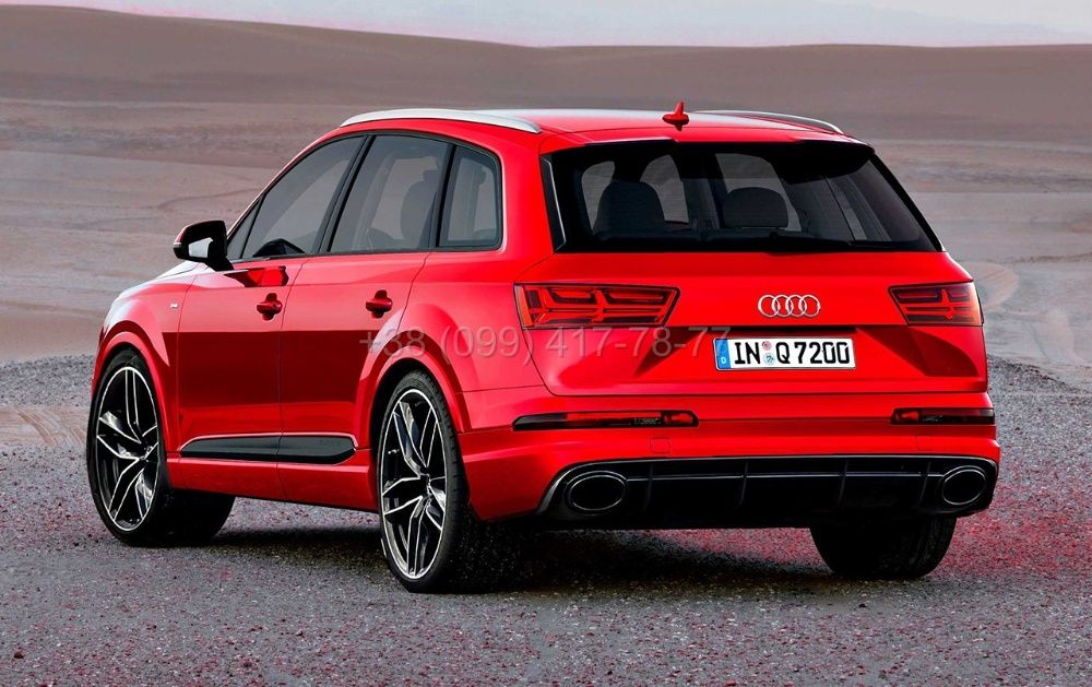 Диффузор RSQ7 RS Q7 накладка бампера AUDI Q7 4M Накладка Насадки