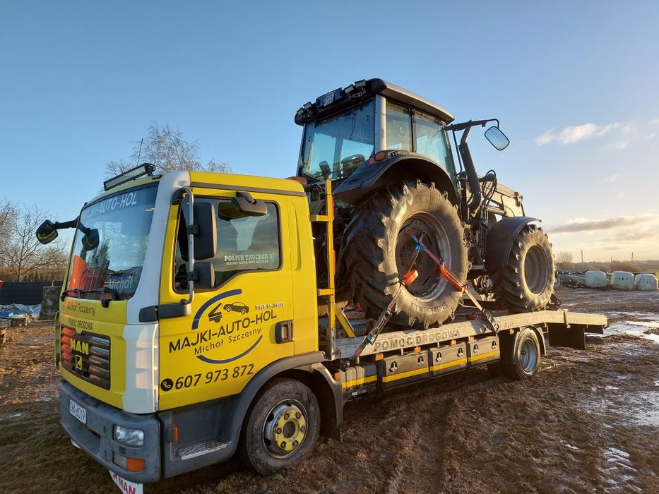 Pomoc drogowa autolaweta laweta holowanie transport niskopodwozie 25t