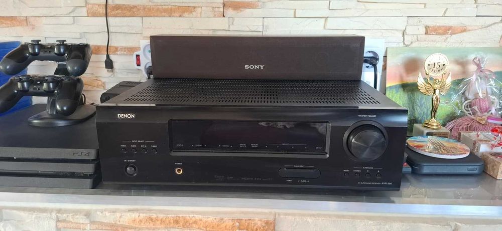 Kino domowe, amplituner DENON, kolumny