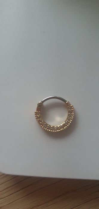 Kolczyk Septum clicker cyrkonia clicker,Daith