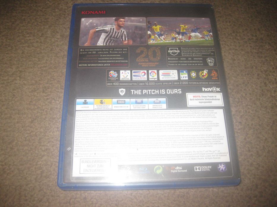 Jogo "PES 2016" para a Playstation 4/Impecável!