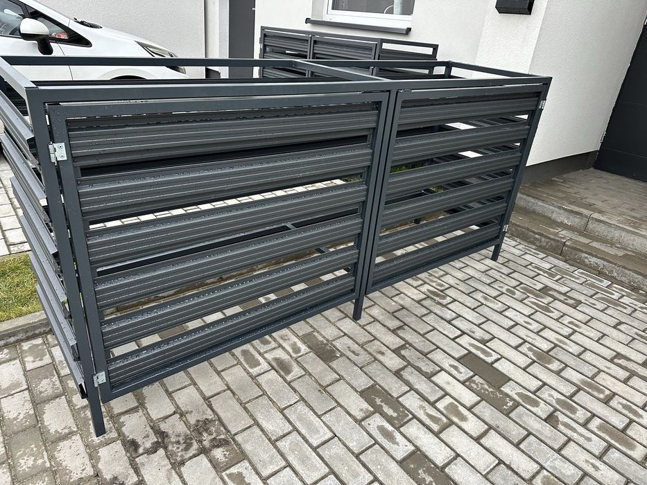 Zabudowa koszy,śmietników ,pergola konstrukcje stalowe