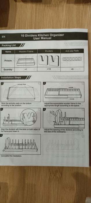 Organizador de cozinha