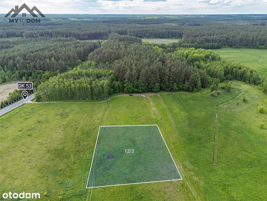Działka 30a pod lasem Tylkowo, Mazury - Więcej