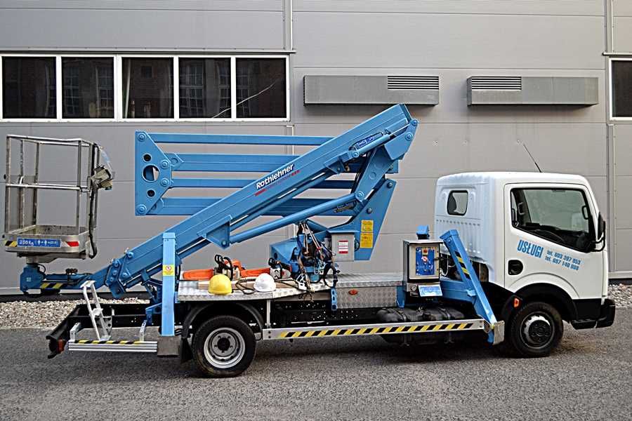 Usługi podnośnikiem koszowym, wynajem, zwyżka 20m, 24m