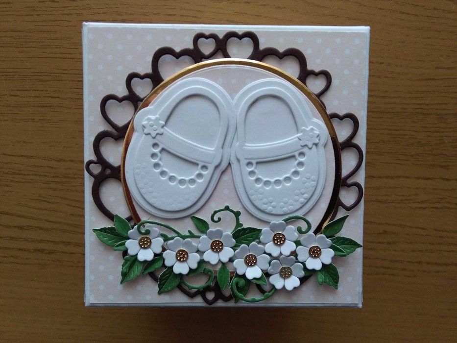 Kartka na Chrzest, chrzciny, exploding box, kartka eksplodująca