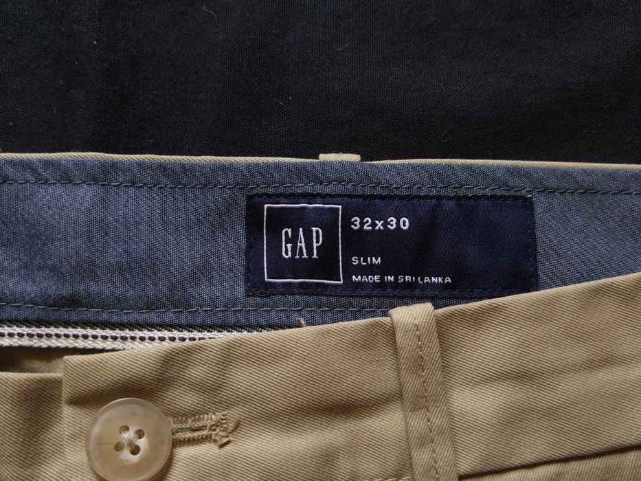 Spodnie bawełniane męskie Gap