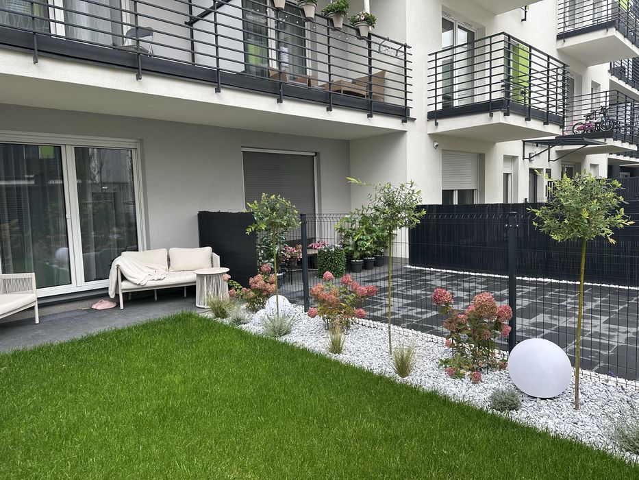 Nowy apartament z ogrodkiem /bez prowizji/garaż/ w pełni wyposażony