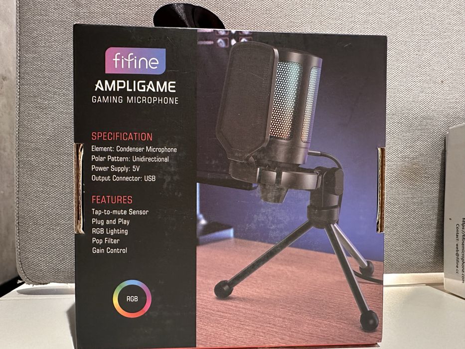 Мікрофон FIFINE A6 RGB Ampligame